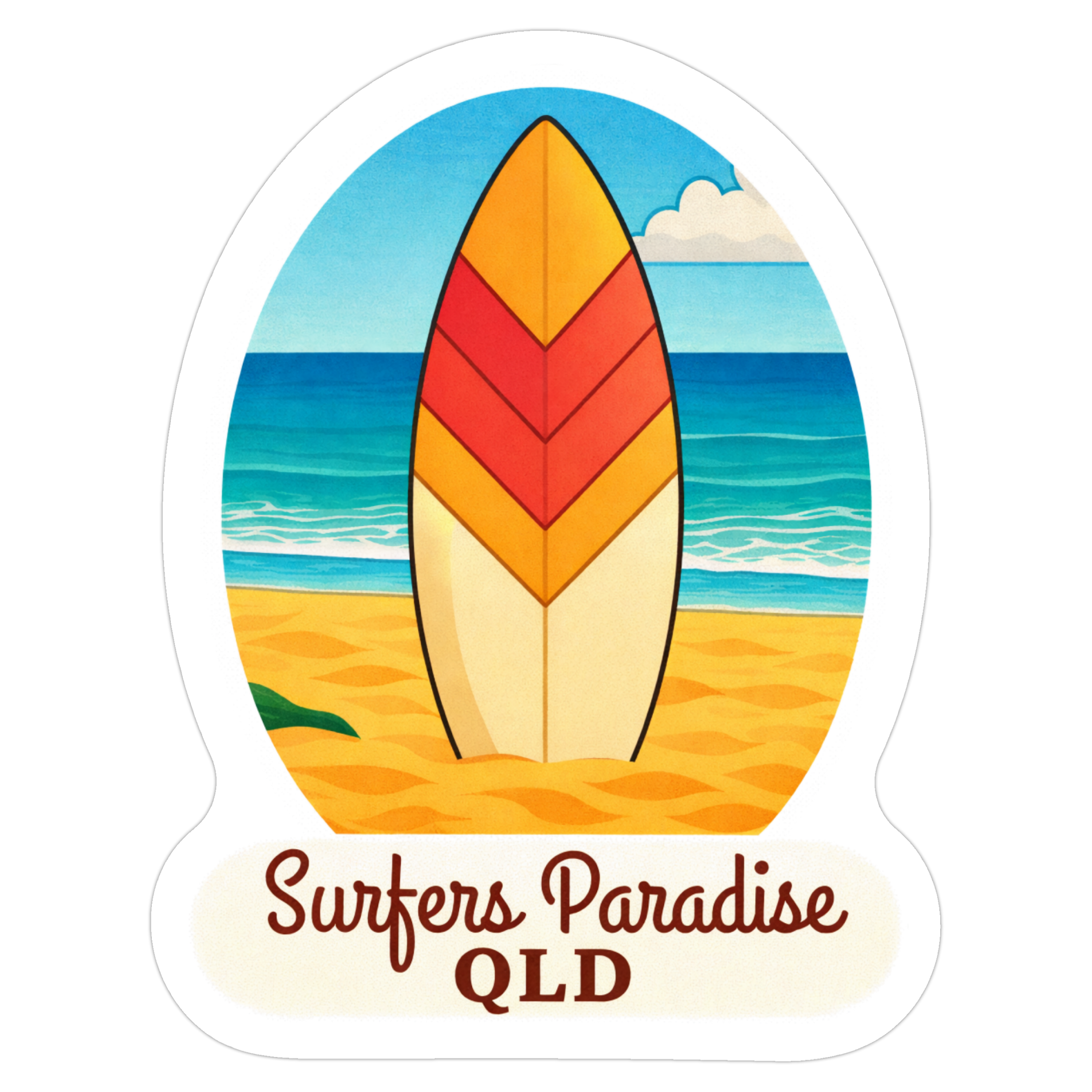 Surfers Paradise QLD Sticker